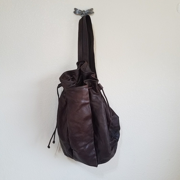 Free People Harlow Leather Bucket Backpack main image 10